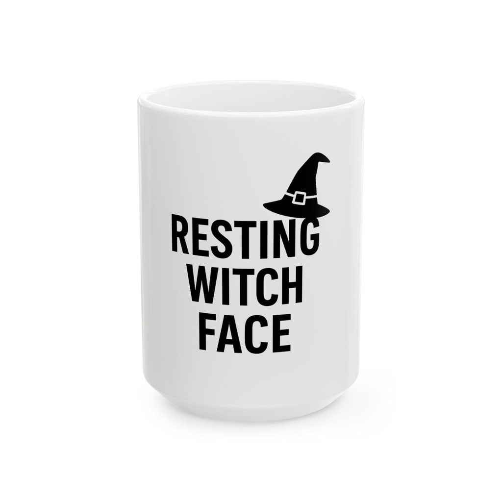 Resting Witch Face Mug: Funny Sarcastic Halloween Coffee Cup