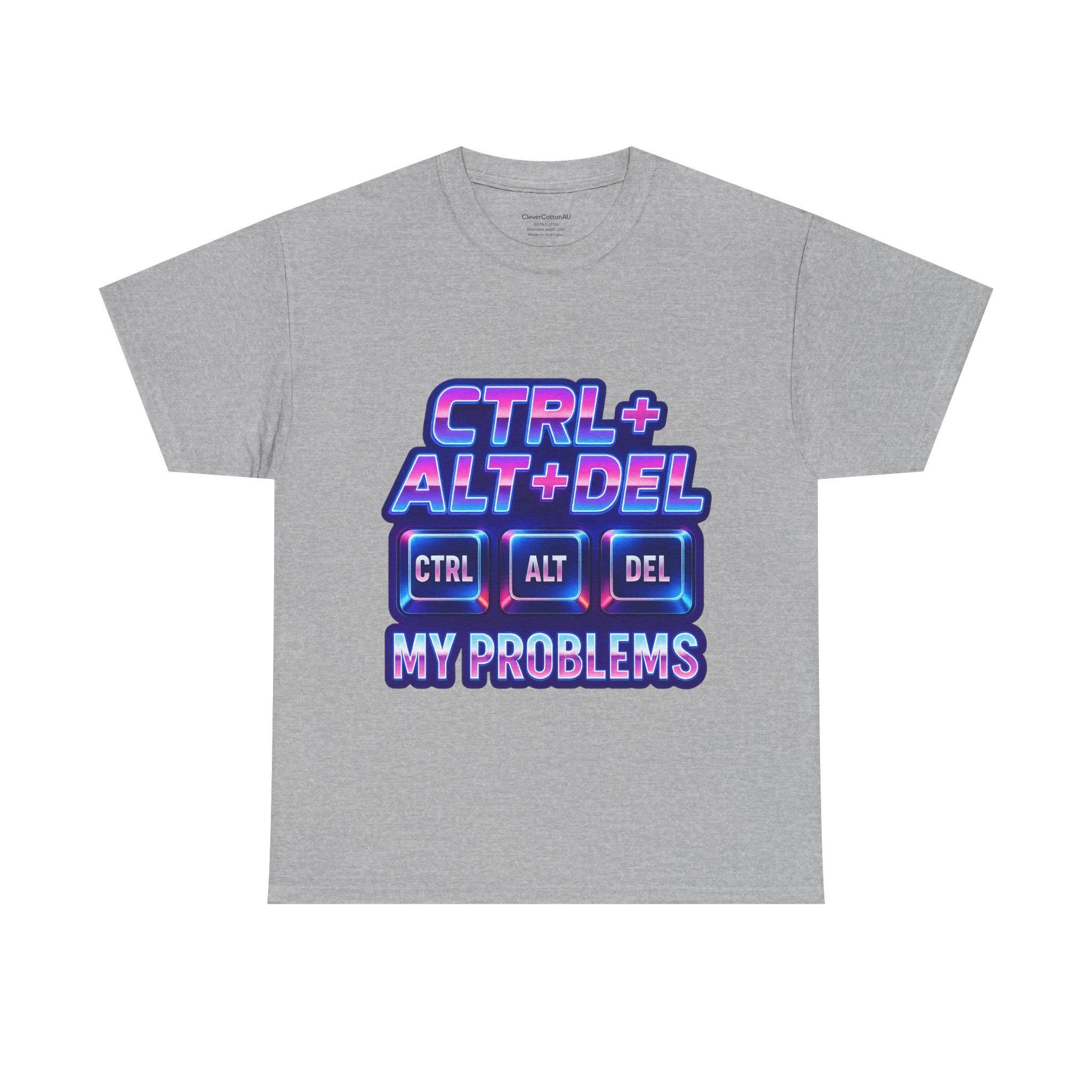 CTRL ALT DEL T-Shirt: Funny Tech Humor Graphic Tee