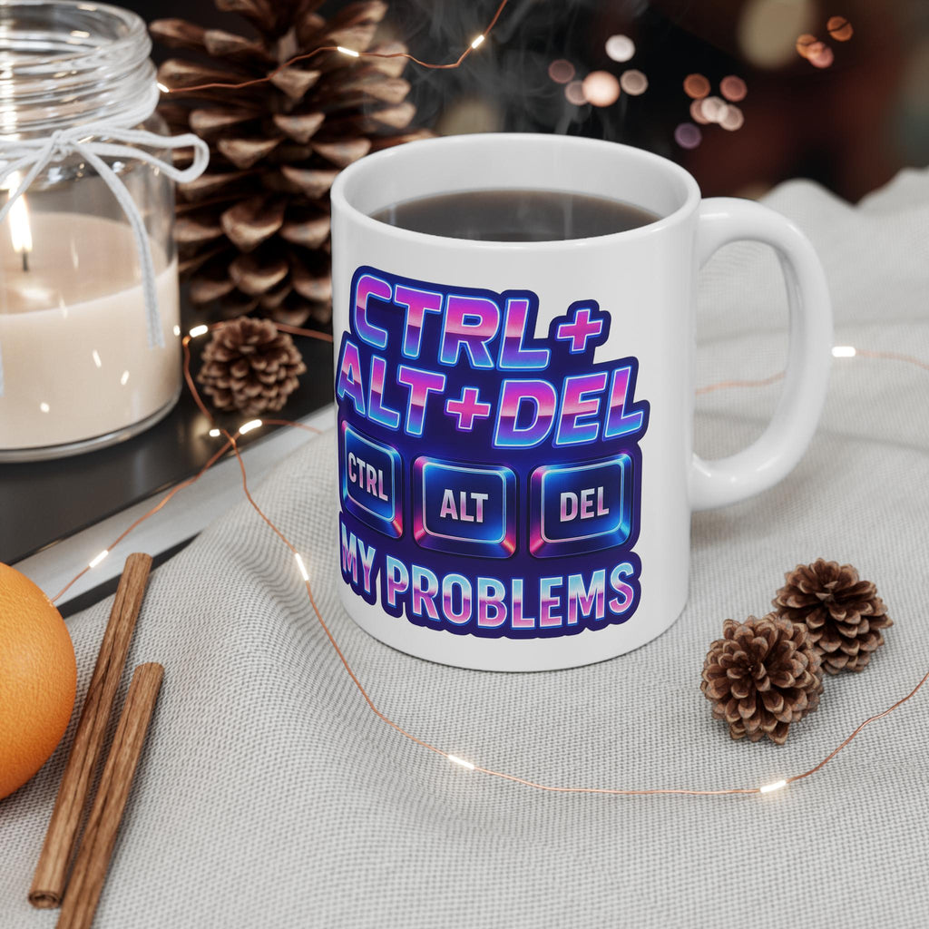 CTRL ALT DEL Coffee Mug: Funny Gamer & Programmer Gift