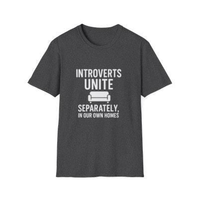 Funny Introvert T-Shirt: Sarcastic Humor, Social Anxiety Cotton Tee