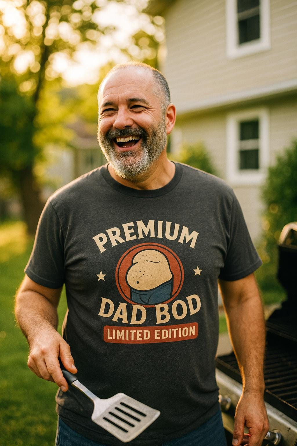 Funny Dad Bod Shirt: Retro Graphic Tee for BBQ Lovers